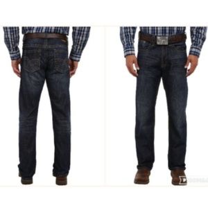 Stetson Jeans Size 29x40 1312 Relaxed Bootleg Cowboy Western Relaxed Fit New